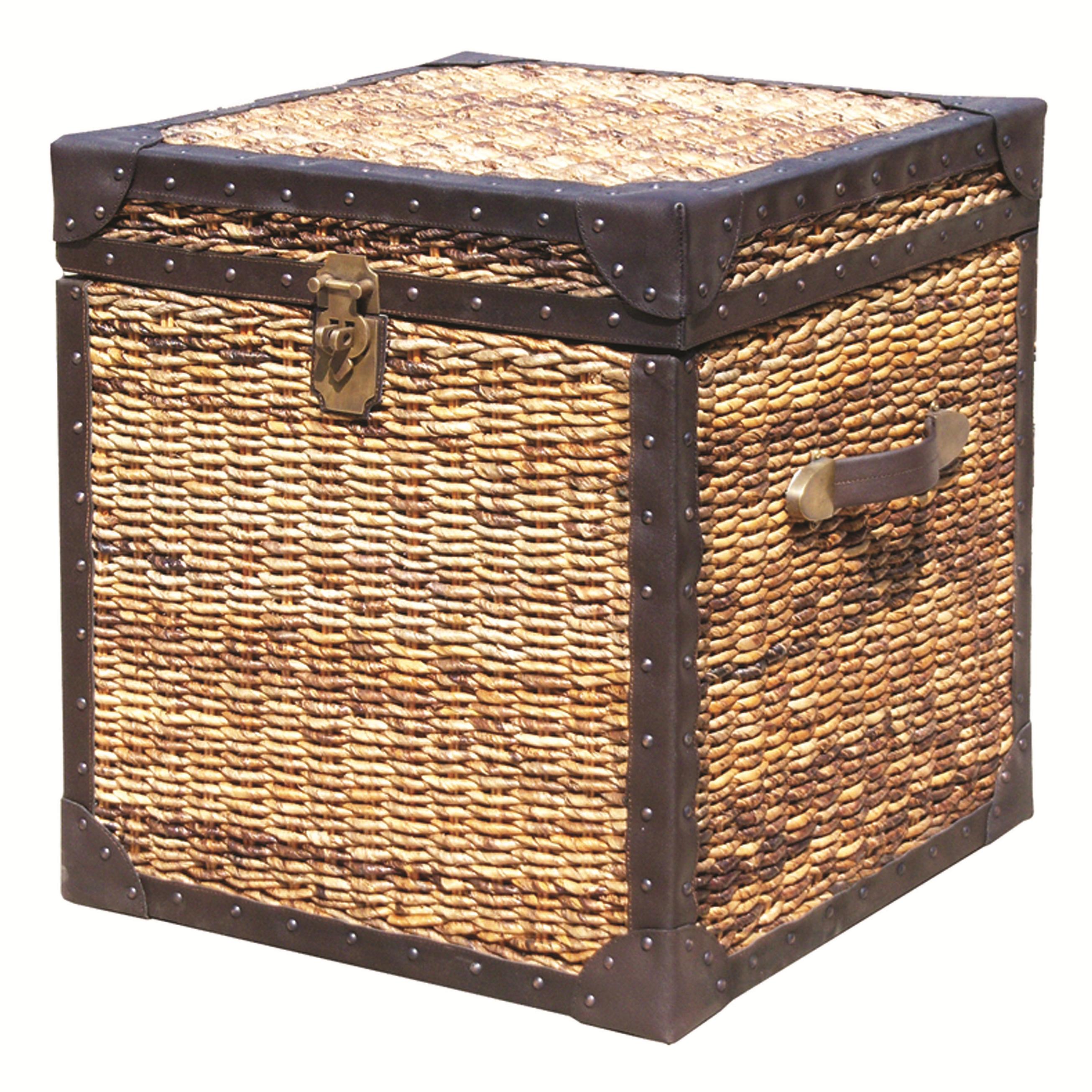 Four Hands Grass Roots Lanai Woven Trunk Square Side Table